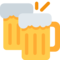 Clinking Beer Mugs emoji on Twitter